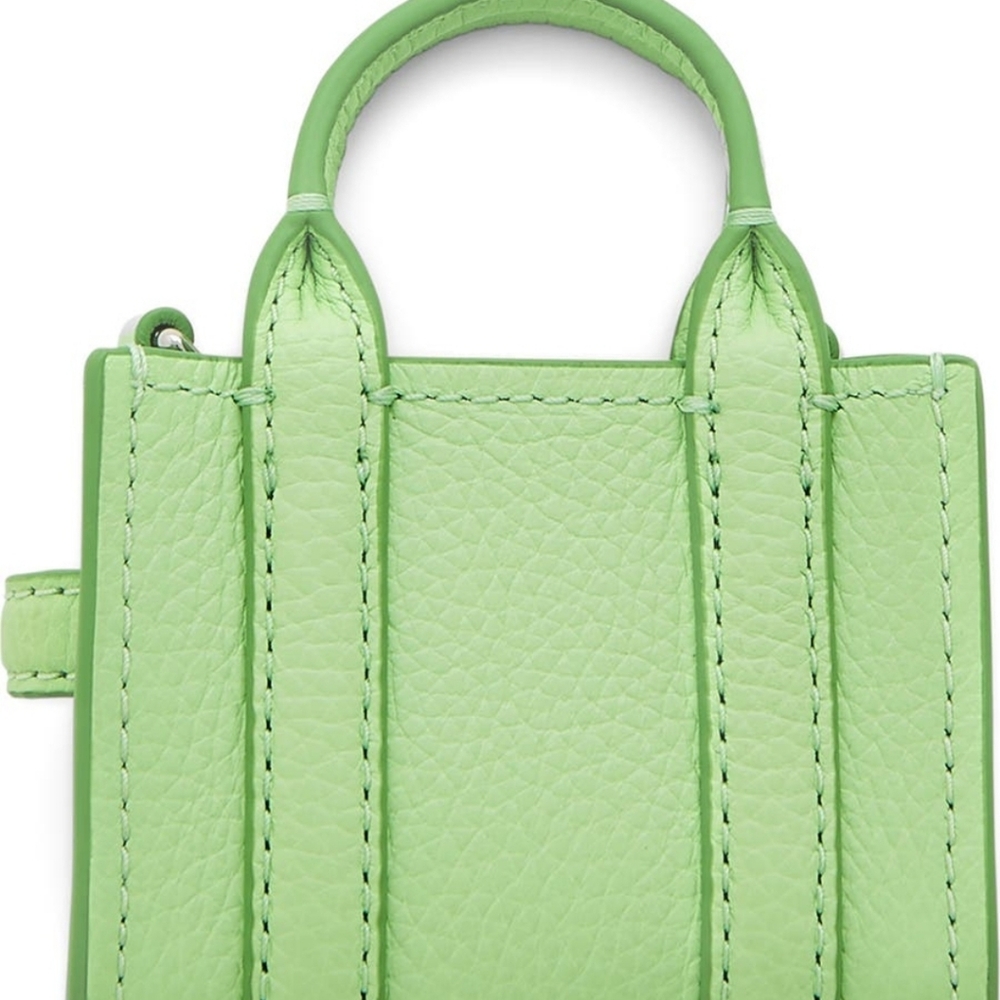 Marc Jacobs The Nano Tote Bag Charm Peppermint Green Authentic NWT - Picture 2 of 8